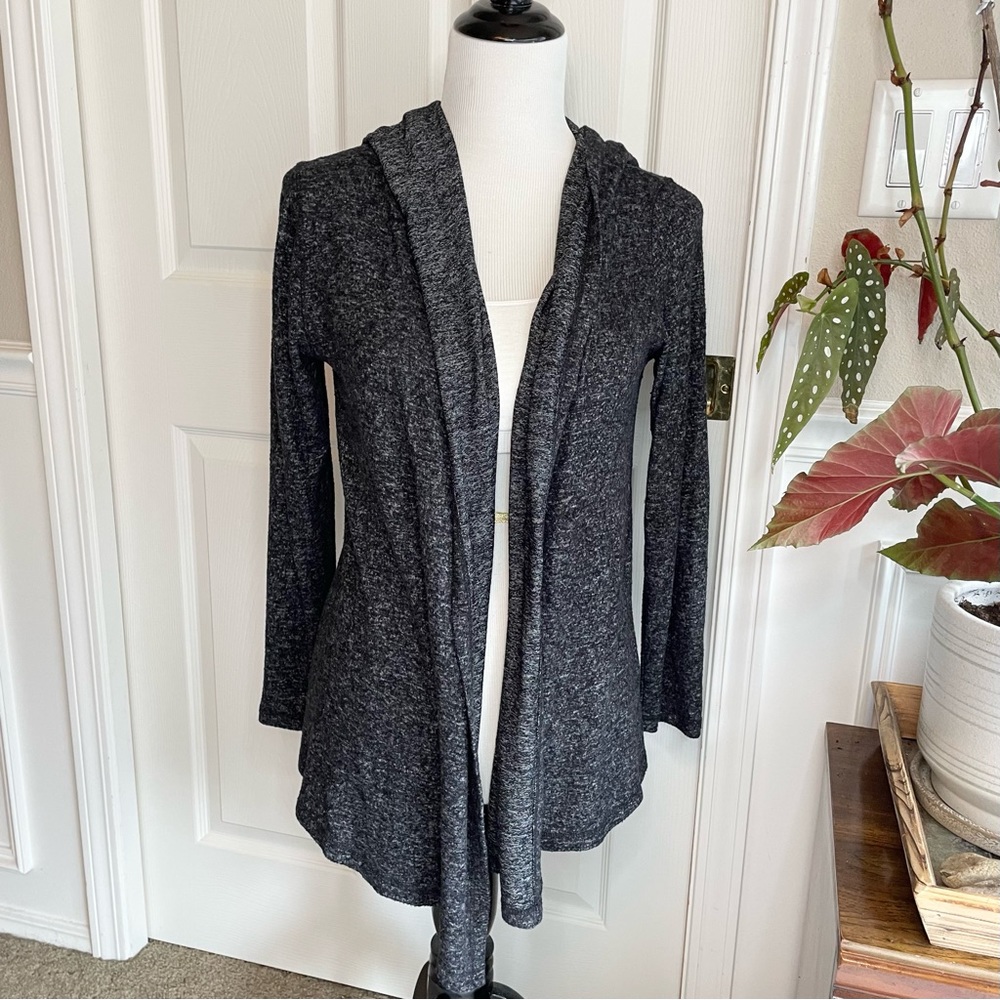 Harlowe & Graham Waterfall Cardigan Gray